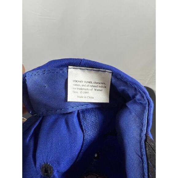 Vintage 1996 Looney Tunes Taz Hat by Fresh Caps USA – Blue/Black – NEW w/ Tags - Picture 6 of 6